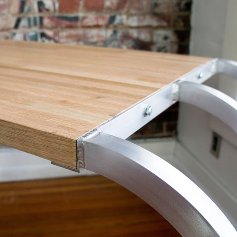 Airframe Desk | Aluminum + Oak