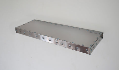 Square Cornered Deco Shelf | Aluminum