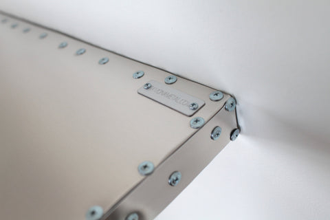 Square Cornered Deco Shelf | Aluminum