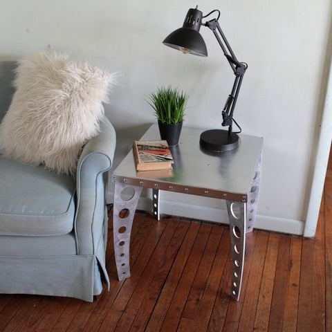 Side Table JetSet | Brushed Finish Aluminum