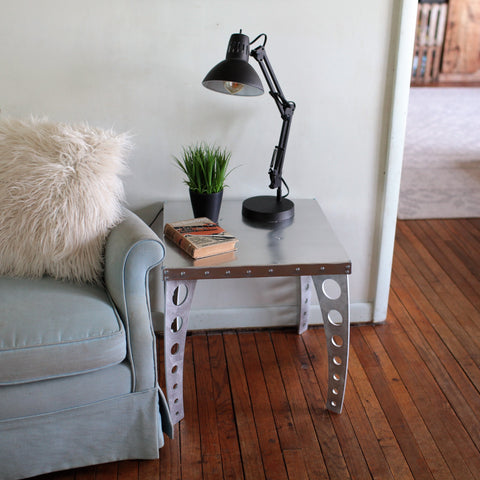 Side Table JetSet | Brushed Finish Aluminum