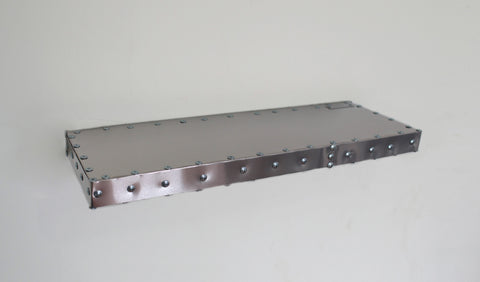 Square Cornered Deco Shelf | Aluminum