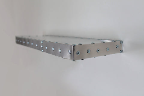 Square Cornered Deco Shelf | Aluminum