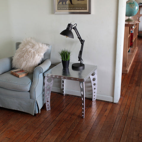 Side Table JetSet | Brushed Finish Aluminum