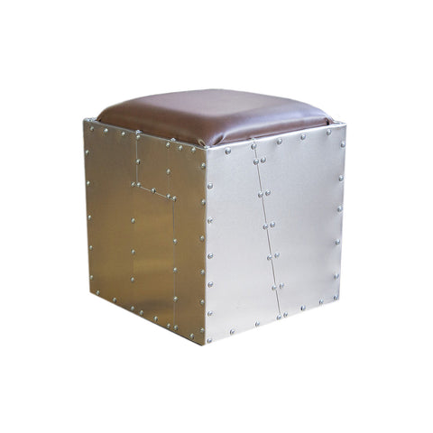 Aeromen Ottoman | Aluminum