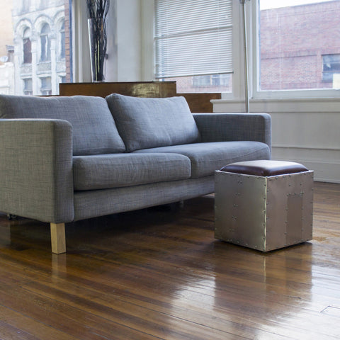 Aeromen Ottoman | Aluminum