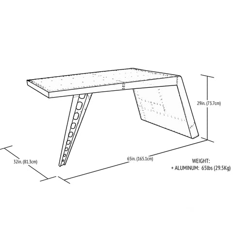 Airfoil Desk | Aluminum