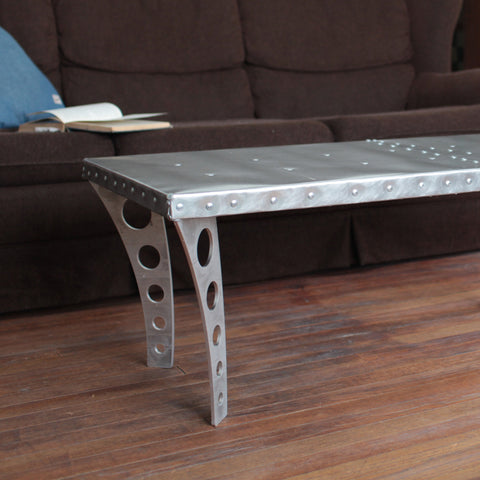 Brushed Finish JetSet Coffee Table | Aluminum