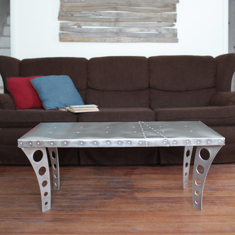 Brushed Finish JetSet Coffee Table | Aluminum